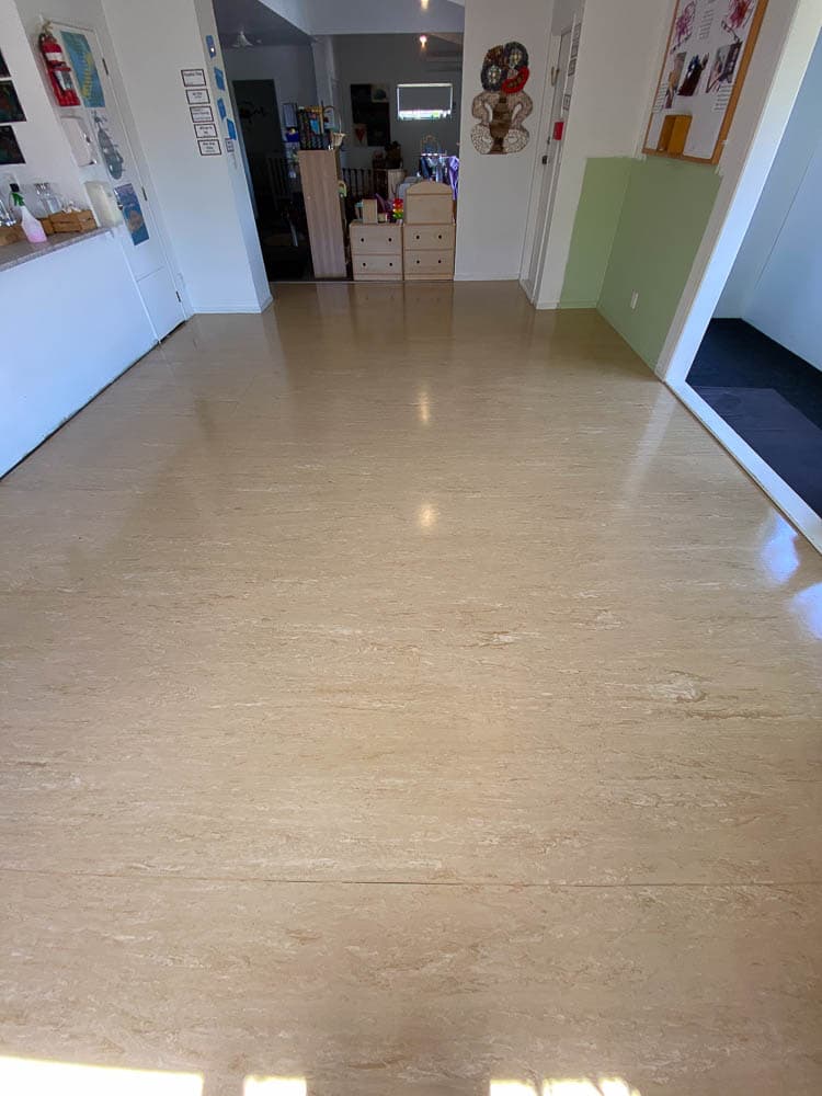 Floor polishing - After