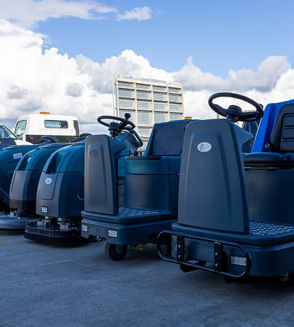 Industrial Floor Scrubbing